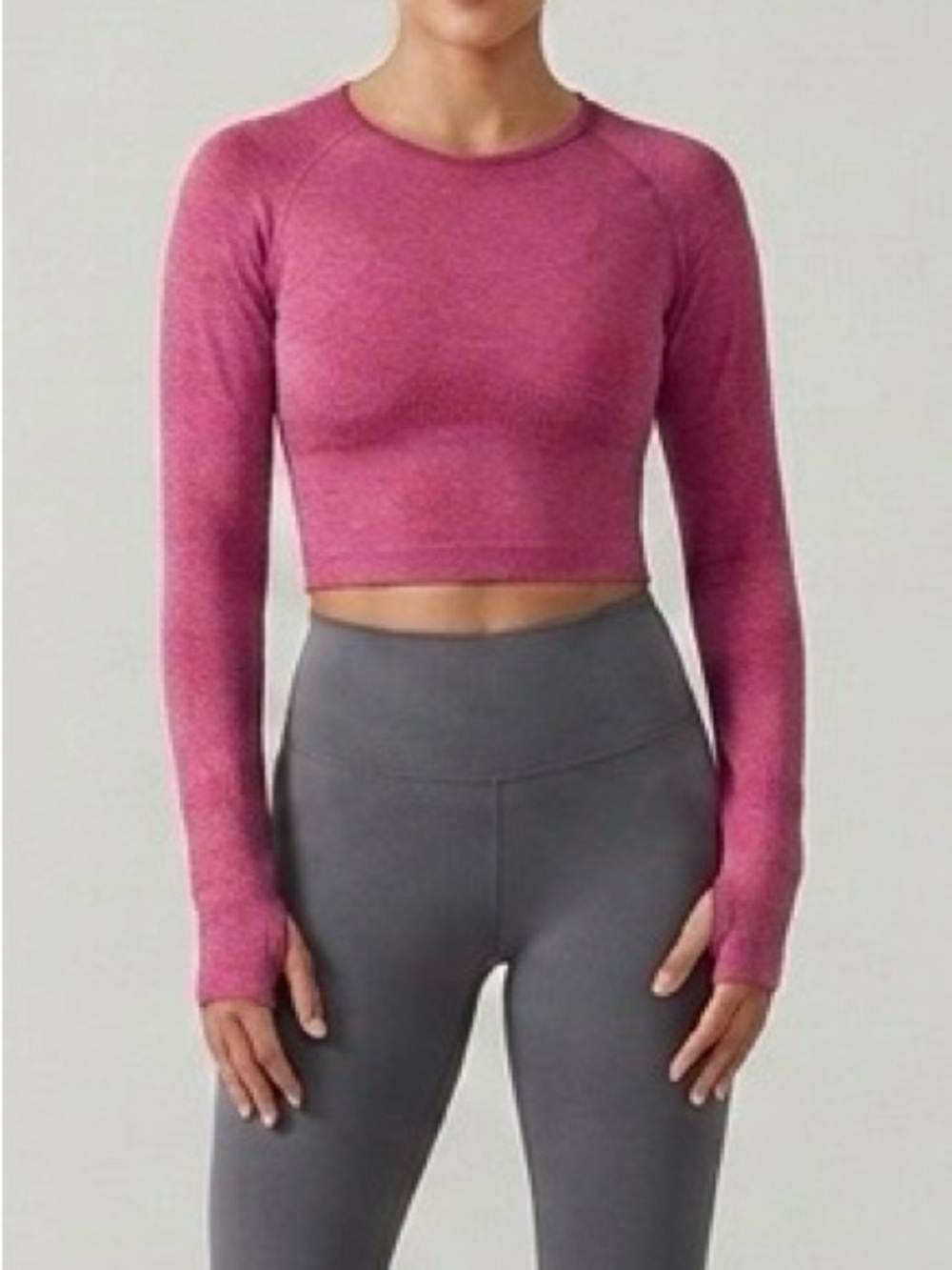 PINK Victoria's Secret Marled Hot Pink Workout Crop Top

SEND ME OFFERS